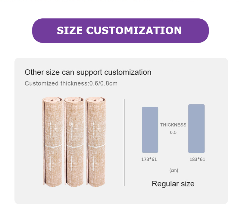 PVC Linen Yoga Mat