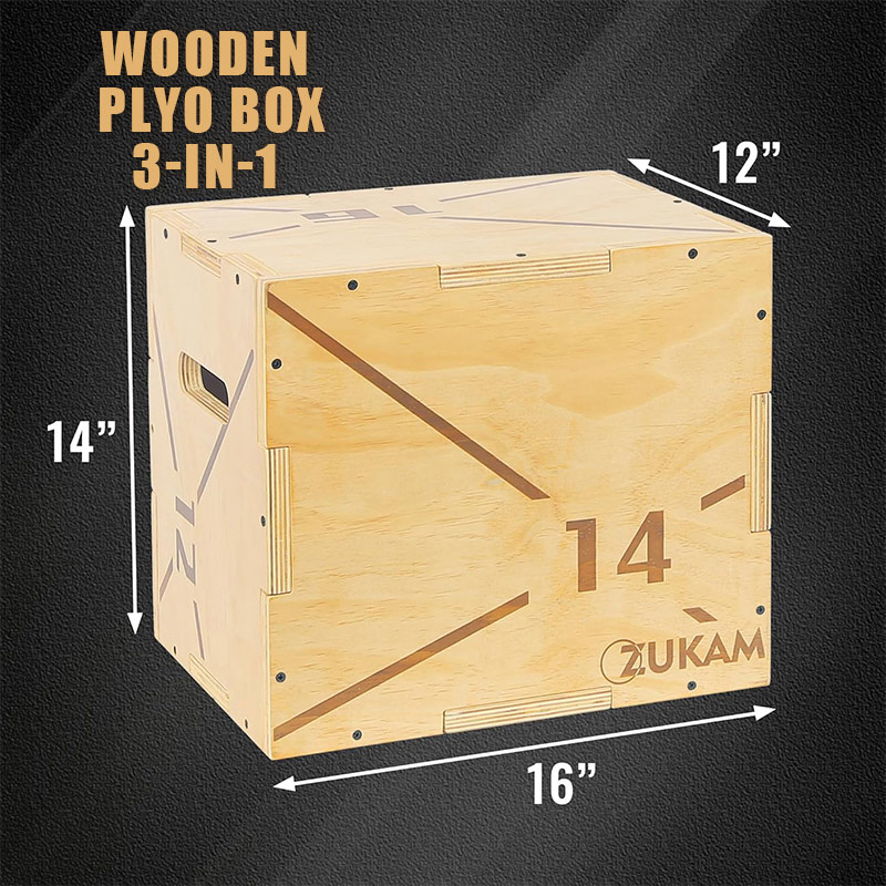 Wooden Plyometric Box 3-in-1