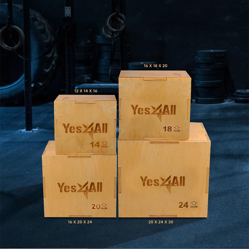 Wooden Plyometric Box 3-in-1