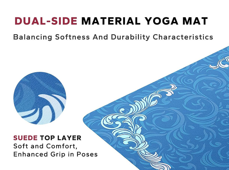 Custom Pattern Premium Suede TPE Yoga Mat