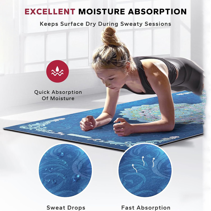 Custom Pattern Premium Suede TPE Yoga Mat
